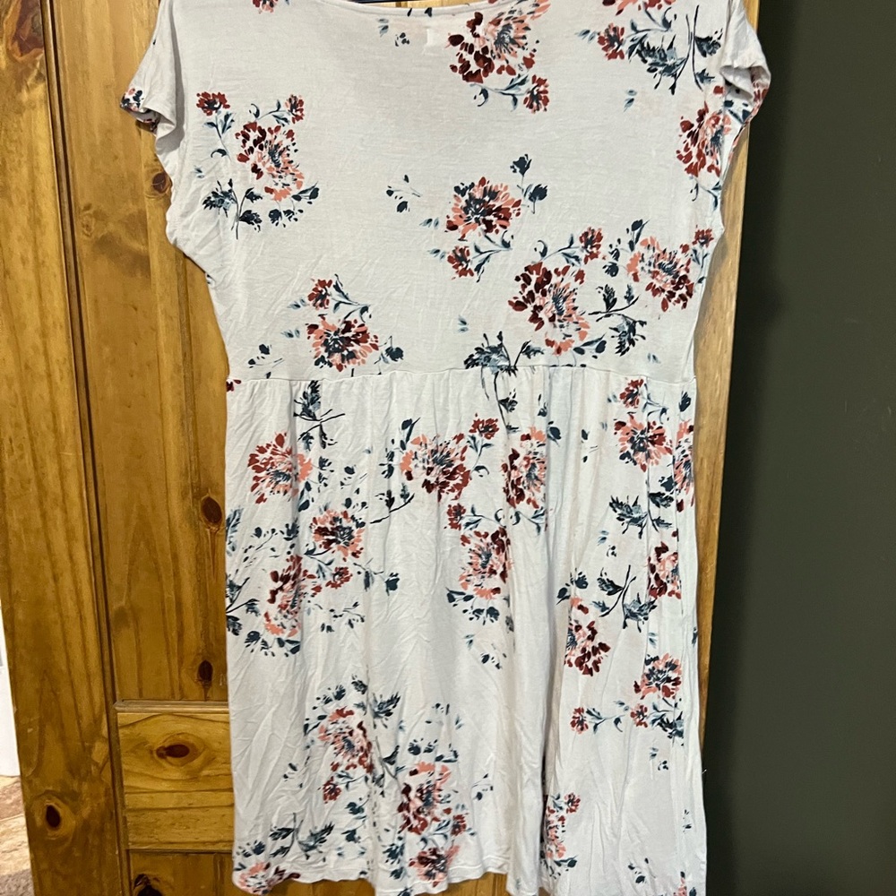 White floral dress